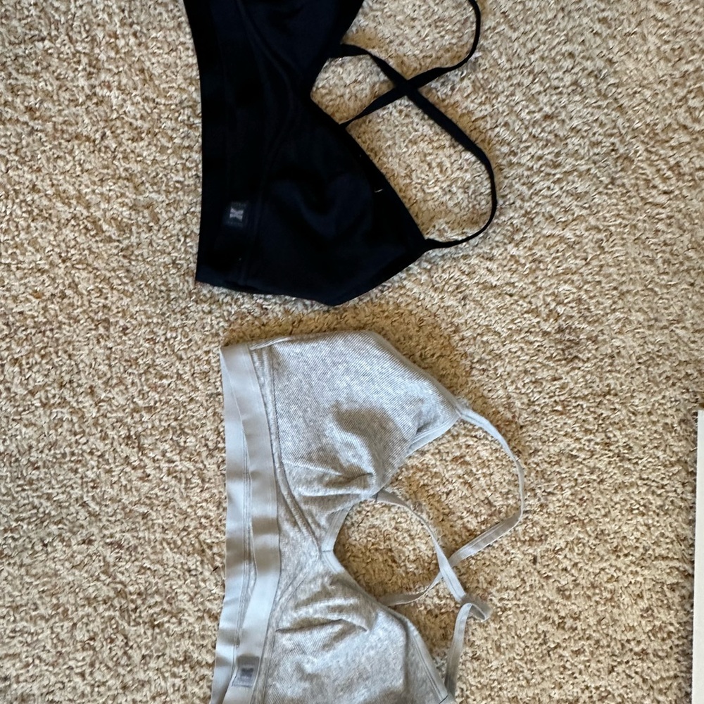 Fenty Beauty Black and Gray Bras